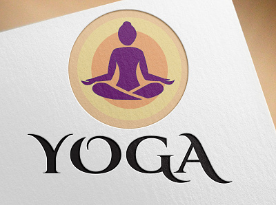 yoga branding creative design flat illustration logo logodesign minimal ui vector