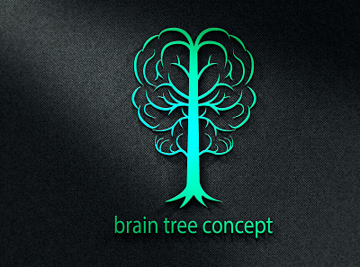 Brain tree concept branding creative design flat illustration logo logodesign minimal ui vector