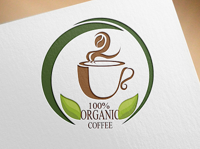 100 Organic coffee branding creative design flat illustration logo logodesign minimal typography ui ux vector