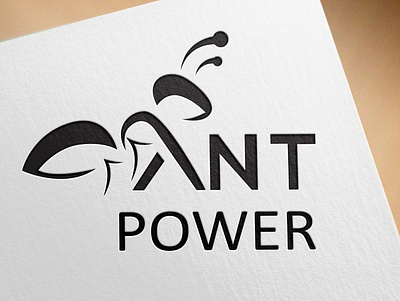 Ant POwer branding creative design flat illustration illustrator logo logodesign minimal typography ui vector