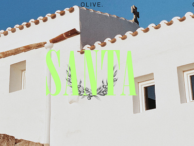 Oliva Santa bottle design branding design graphic design label logo logodesign logotype mediterranean packaging