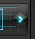 3D Extrusion Bitmap Library: Detail Disclosure Button ツ futuristic glow ipad iphone scifi