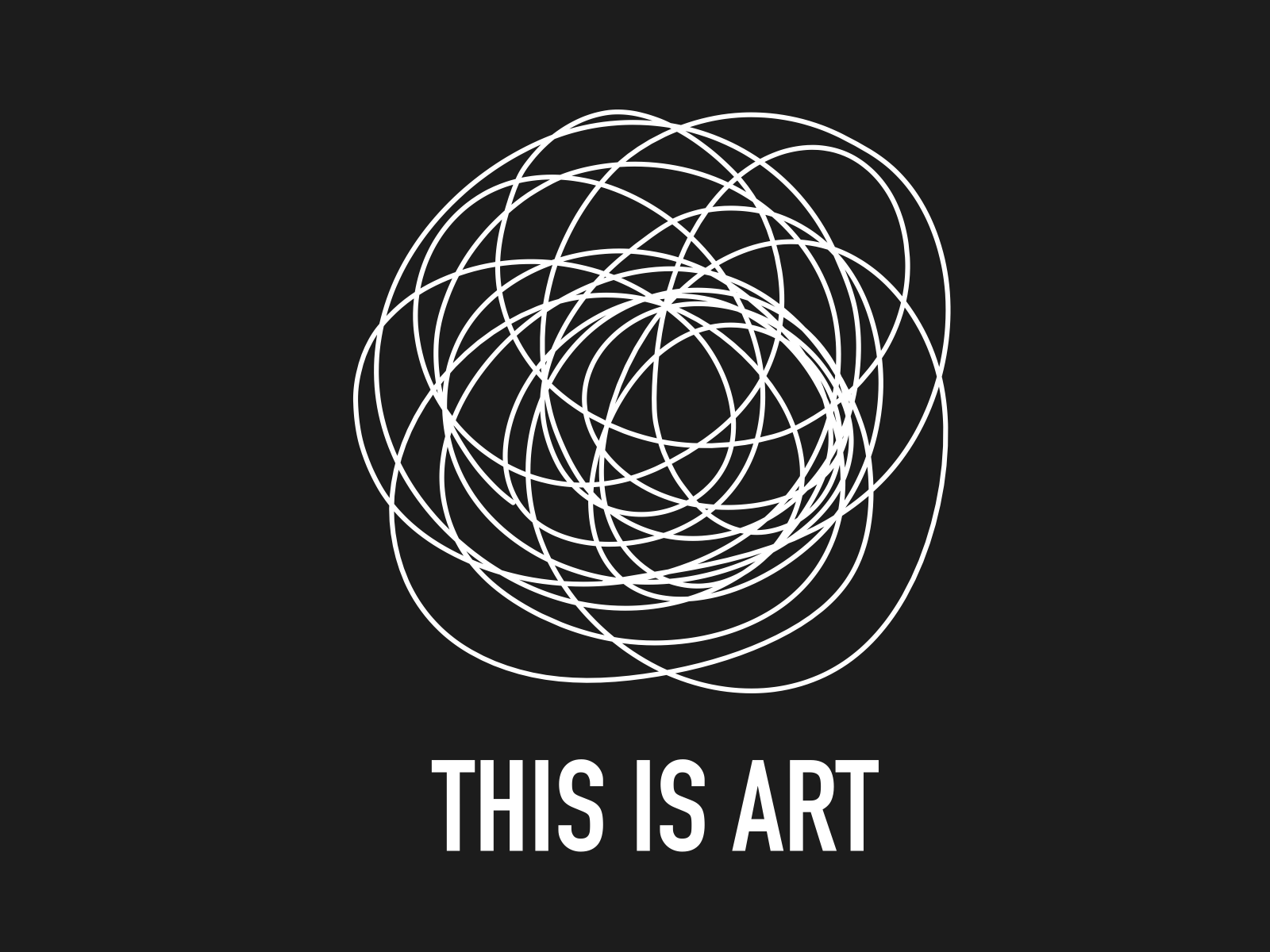 THIS IS ART abstract vector hand drawn print by Katye Katherine on Dribbble