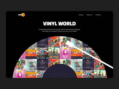 Landing Page for Vinyl