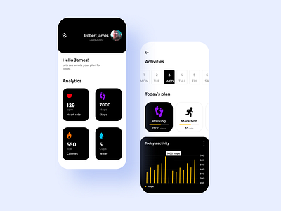 Fitness tracker app