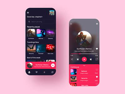 online music app app design designer mobileapp mobiledesign music ui ux