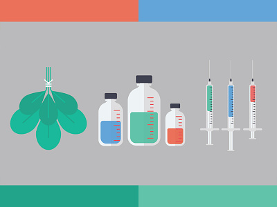 Evolution Of Medicine flat illustration illustrator vector