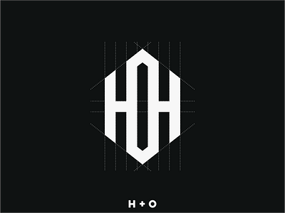 Letter H   O Logo Design