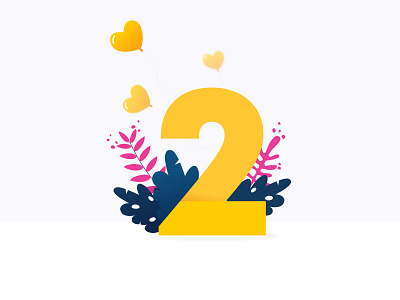 GIVE AWAY: 2 Dribbble invites! 2 drafts dribbble give away heart hearts illustration invitation invites leaf leaves raffle two