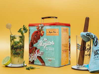 Mojito Pack branding cuba illustration mojito package packaging packaging design
