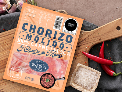 Bresco Packaging branding design guadalajara jalisco label logo los altos meat mexico pack packaging pork