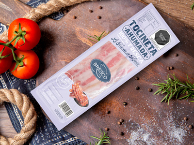 Bresco - Tocineta branding design jalisco label lettering mexico pack packaging pork pork meat type