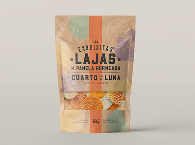 Cuarto de Luna — Lajas de Panela Horneadas branding illustration mexico packaging pattern