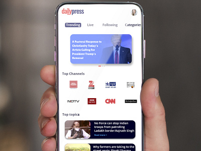Dailypress - App UI Design