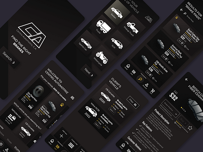 eCommerce Application – Centro Automotriz app application brakes brown car case study ecommerce marketplace mobile motor onboarding ui ui design ux vehicle