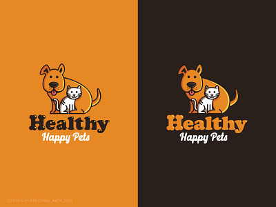 Healthy Happy Pets branding cat cute dog graphic design happy healthy icon illustrator logo logo design pet pets vector