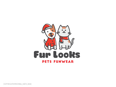 Fur looks branding cat design dog fur graphic design illustrator logo logo design looks pet pets vector