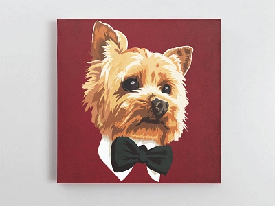 Yorkshire Terrier Art canvas cushion design dog graphic design illustration illustrator mobile cover pet pets pillow print towel vector vector art vector artwork vector illustration vectorart yorkshire