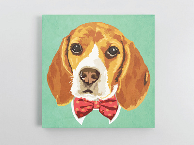 Beagle Vector art beagle canvas cute animal cute dog design dog dog art dog illustration dogs graphic design illustrator pet pets print vector vector art vector illustrator