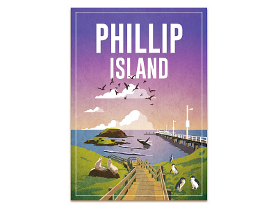 Phillip Island Illustration