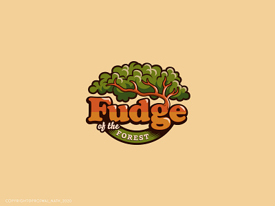 Fudge of the Forest branding design emblem forest fudge graphic design illustration illustrator label label design label packaging logo logo design vector