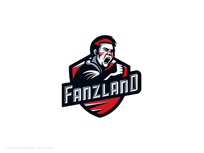 Fanzland design fan graphic design illustration illustrator logo logo design sport sport logo sports vector