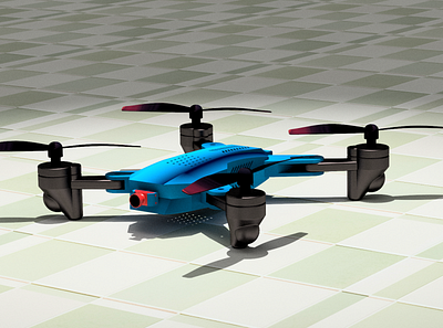 Drone outer body design autodesk inventor design rendering