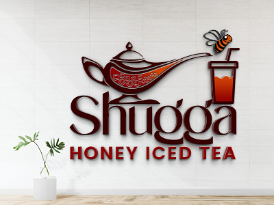 Shugga Honey Iced Tea branding design graphic design illustration logo typography