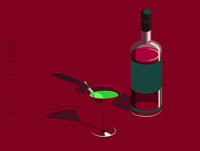 A cocktail of Dreams art drawing graphic design illustration illustrator