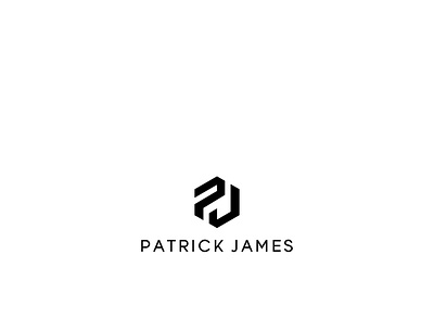 PATRICK JAMES absract initials letter logo