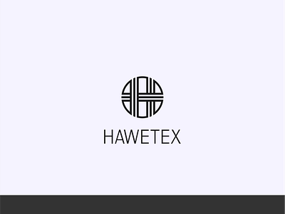 HaWeTex initials letter logo minimal