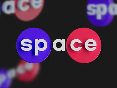 SPACE Logo Design 3d 3d logo brand identity brand strategy branding graphic design logo logo design metaverse web3