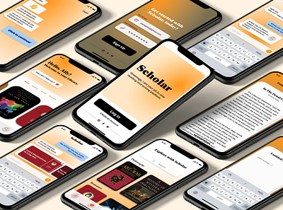 Scholar - 01 - 02 ai app application artificialintelligence branding design login ui ux uxui