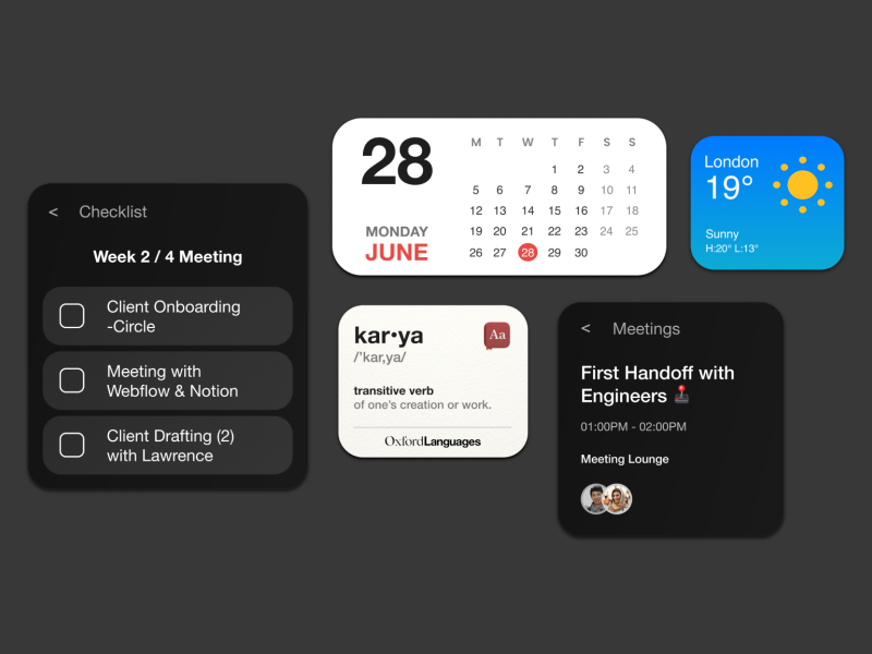 Widgets Design (2) by Karya Nayli on Dribbble