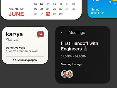 System's Design for Widgets macos systemos widget widgetdesign widgets