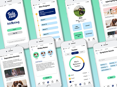 Tails.com Wellbeing App Design