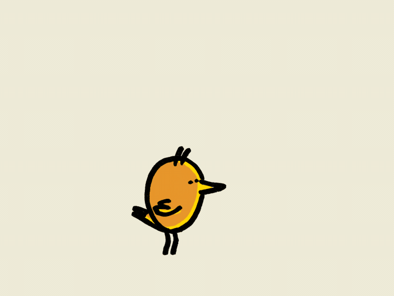 A Journey Through My Sketch Book / Flying Bird animation 2d art bird cute doodle art fast flash flying hand drawn illustation sketchy yellow