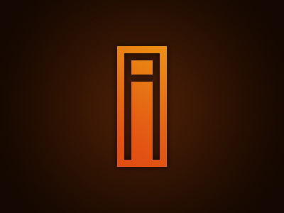 AI Mark exploration brand branding brown grey logo mark orange type
