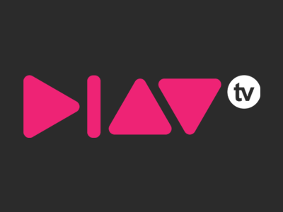 Play Logo v.2 black grey logo pink play television tv white