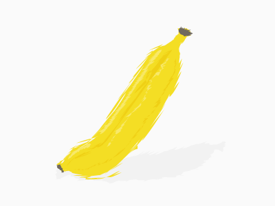 That's Bananas brown grey illustration yellow