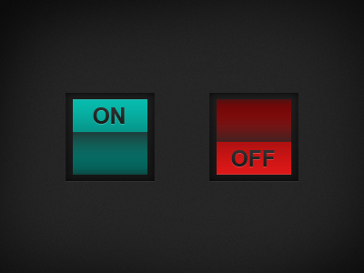 On/Off Switches grey icon blue off on red switch ui withe