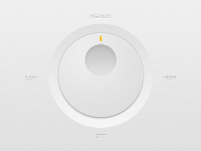 Dial / Button button grey icon ui white yellow