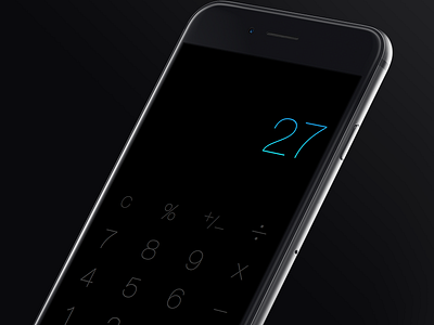 Simple Calculator app best black calc calculator design designer ios iphone iphone 6 numbers plus