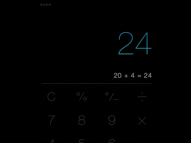 24 Calc app colors app apple best calculator design designer icon ios iphone