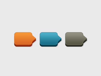 Step Buttons blue button buttons grey orange