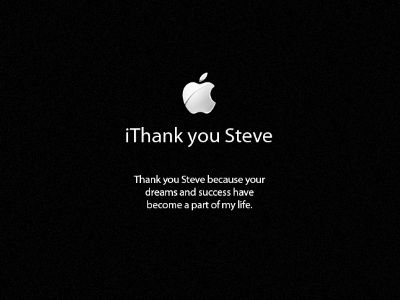 iThank you Steve Jobs apple black jobs mac steve stevejobs wallpaper