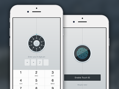 Secure Access iOS app app apple best design email ios iphone messaging touch id