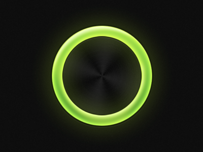 Green Light Button buttons green grey interface light music player ui