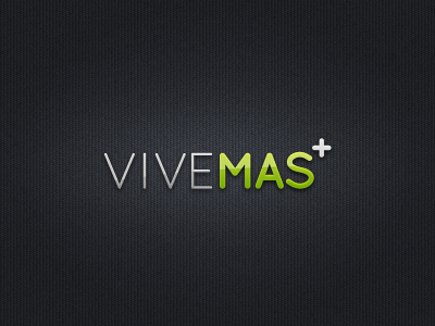 VIVEMAS+ (live more) background green live logo plus shine texture white