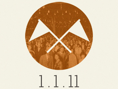 1.1.11 circle flags numbers orange texture typeface